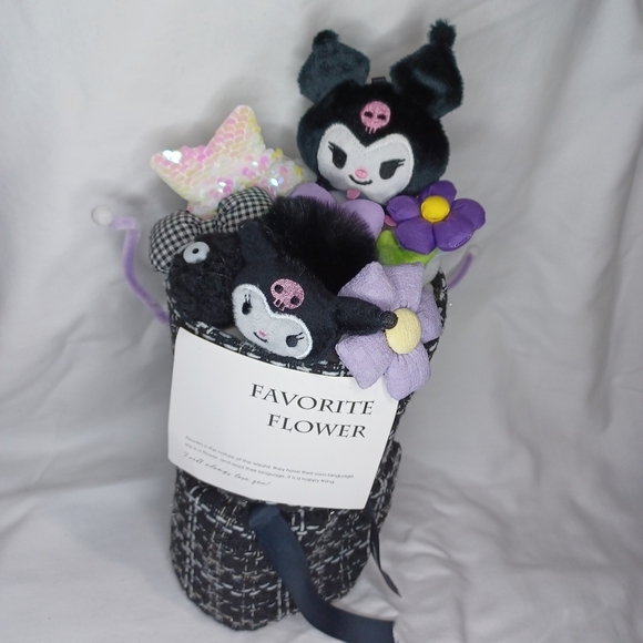 Sanrio Other - Kuromi Plush Bouquet with Flowers